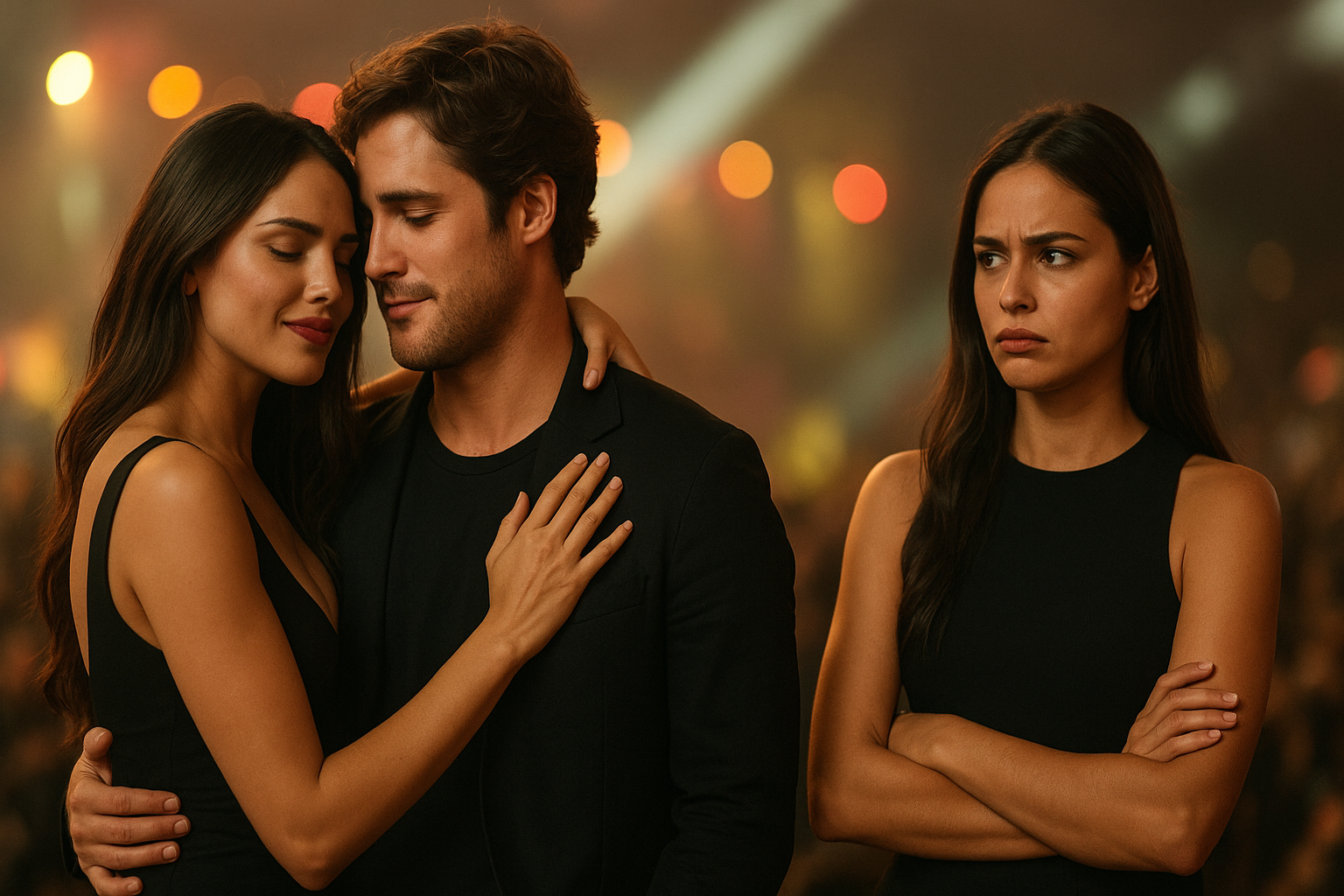 VIDEO: Eiza González baila para Diego Boneta en concierto de Bad Bunny, y Renata Notni reacciona negativamente